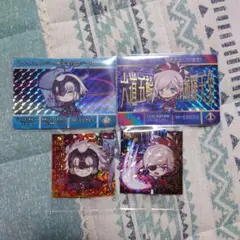 ＦＧＯ　宮本武蔵、ジャンヌオルタ　にふぉるめーしょん、カードダス　４枚セット