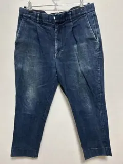 BEAUTY&YOUTH デニムパンツ テーパード ダークブルーXL難あり