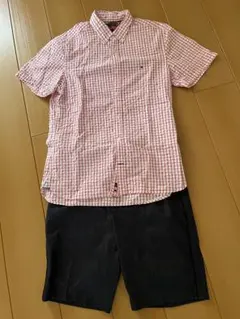 Tommy Hilfiger 半袖シャツ Mサイズ チェック柄