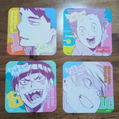 ハイキュー!! ファンパーク　アートコースター 白鳥沢学園セット４枚