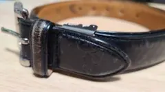 ポロ ラルフローレン 真鍮レザーベルト ロゴ型押し