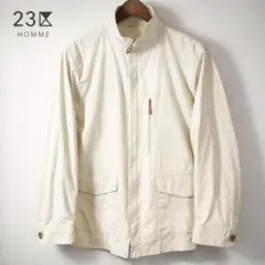 【極美品】23区HOMME コットン ジャケット ブルゾン 46 オンワード樫山