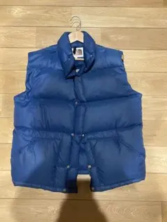 THE NORTH FACE ダウンベスト Lサイズ ブルー　茶タグ