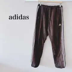 アディダス ジャージ シャカシャカ ブラウン カジュアル シンプル 無地