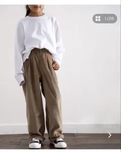 コーデュロイ 長ズボン 150 ベージュ