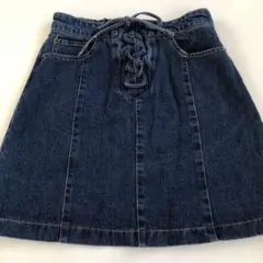 INGNIデニム レースアップ ミニスカート