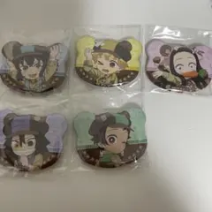 鬼滅の刃 実りの秋まつり 缶バッジ 竈門炭治郎 竈門禰豆子 我妻善逸 嘴平伊之助