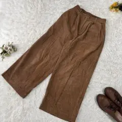 LOWRYS FARM コーデュロイパンツ（M）ワイド バックゴム