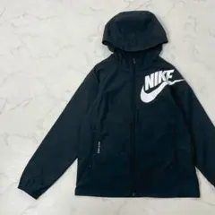 NIKE 切替 スウッシュ ロゴ プリント 裏地付き フルジップ ジャンパー Sのサムネイル