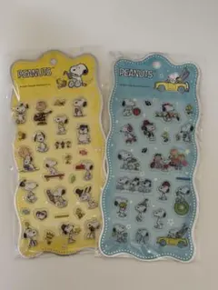 SNOOPYぷっくりシール2枚セット