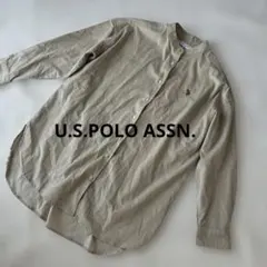 U.S.POLO ASSN. ベージュシャツ　コーデュロイ　刺繍ロゴ　LLのサムネイル