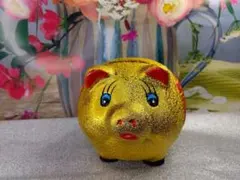 可愛い黄金 豚の貯金箱 金運招福　大型