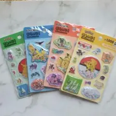 韓国ダイソー　ポケモンシール4点