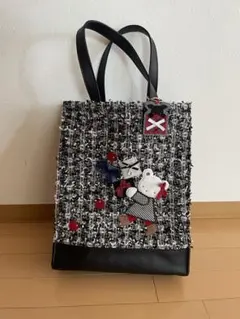 ファミリア　familiar 限定バッグツイードトートバッグ