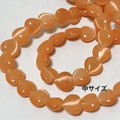 bk583/SALE！人工石◇キャッツアイ　ハート形　中サイズ　1連