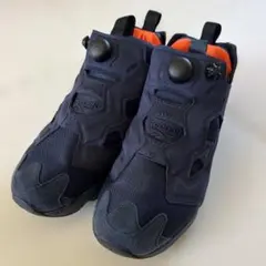 【ジャンク】Reebok インスタポンプフューリー ネイビー オレンジ