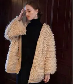 Acka. loop knit cardigan