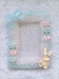 ホイップデコ　トレカケース　ピンク　水色　ゆめかわ