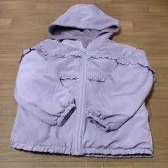 メゾピアノ　フリル付き　ラベンダー　リバーシブル　ブルゾン　アウター