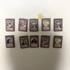 『ワンピース (ONE PIECE) 手配書 キーホルダー 10個セット』