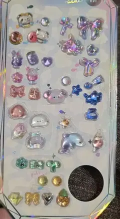 ボンボンドロップシール　お裾分け♪シマエナガ　和菓子　イルカ　ぱんだ