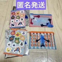 スシロー SUNSUN パペットスンスン クリアポーチ シール ステッカー