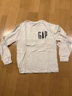 GAP 新品タグ付き未使用ホワイト ロゴ入り長袖トレーナー