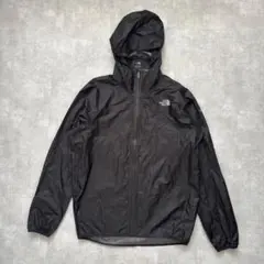 ザノースフェイス【M】メンズナイロンジャケット黒フード付軽量コンパクト