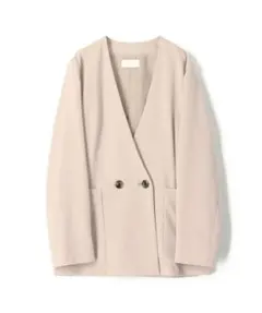 Ballsey ドライアムンゼン ダブルブレストノーカラージャケット