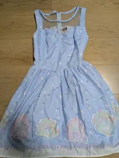 Disney Secret Honey 水色 ノースリーブワンピース