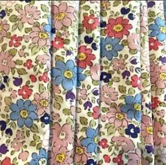 9/2限定SALE　花柄　ピンク　水色系　30cm シーチング