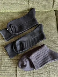 お値下げ❗️メンズ　ソックス　秋冬　未使用品　ブラック他3足セット