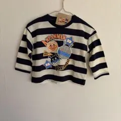 新品 アンパンマン 90 ボーダー 長袖Tシャツ だだんだん バイキンマン