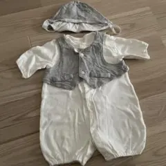 セレモニースーツ ホワイト・グレー 50~60cm