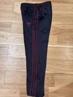 00s adidas アディダス 黒赤 トラックパンツ ジャージ y2k S