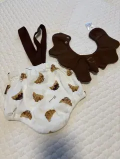 apres les cours おやつ柄サスペンダー付きブルマ＆スタイ