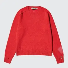 ANYA HINDMARCH カシミヤクルーネックセーターレッド XXL