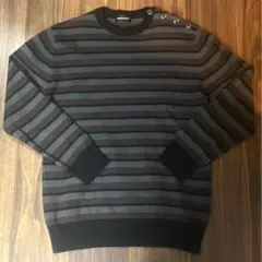 変形 ニット モード チェック柄 ブラウン ブラック archive ニット