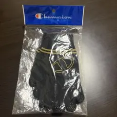 Champion ニットグローブ ブラック ゴールド