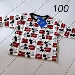 新品　Disney ミッキーマウス 長袖カットソー 100