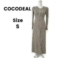 【COCODEAL】モールチェック ロングワンピース 長袖 美品