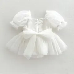 ベビードレス ロンパース シフォン お宮参り お食い初め 結婚式 60