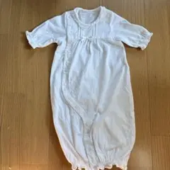 ミキハウス　新生児　退院着　お宮参り　ツーウェイ　ドレスオール　初節句　白
