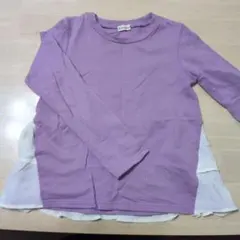 ブランシェス★紫色 フリル付き トレーナー★140