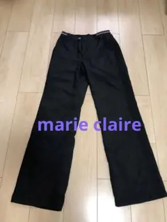 【美品】marieclaire ゴルフパンツ 黒 L