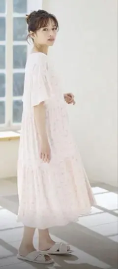 9/22まで価格 ●一度のみ利用●ローズマダム 前開きルームウェア