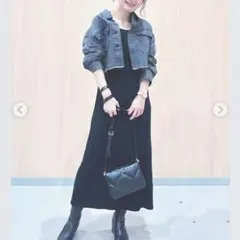 GU　デニムクロップジャケット　М　インディゴ