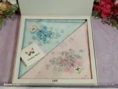 Hanae Mori 花柄 綿100%ハンカチ ギフト