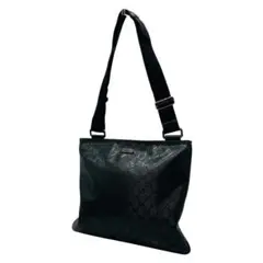 GUCCI GGインプリメ ショルダーバッグ PVC レザー 201446 黒