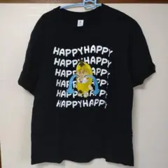 【古着】泣きバナナ猫半袖Tシャツ(L)